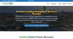 Desktop Screenshot of cambiumdata.com